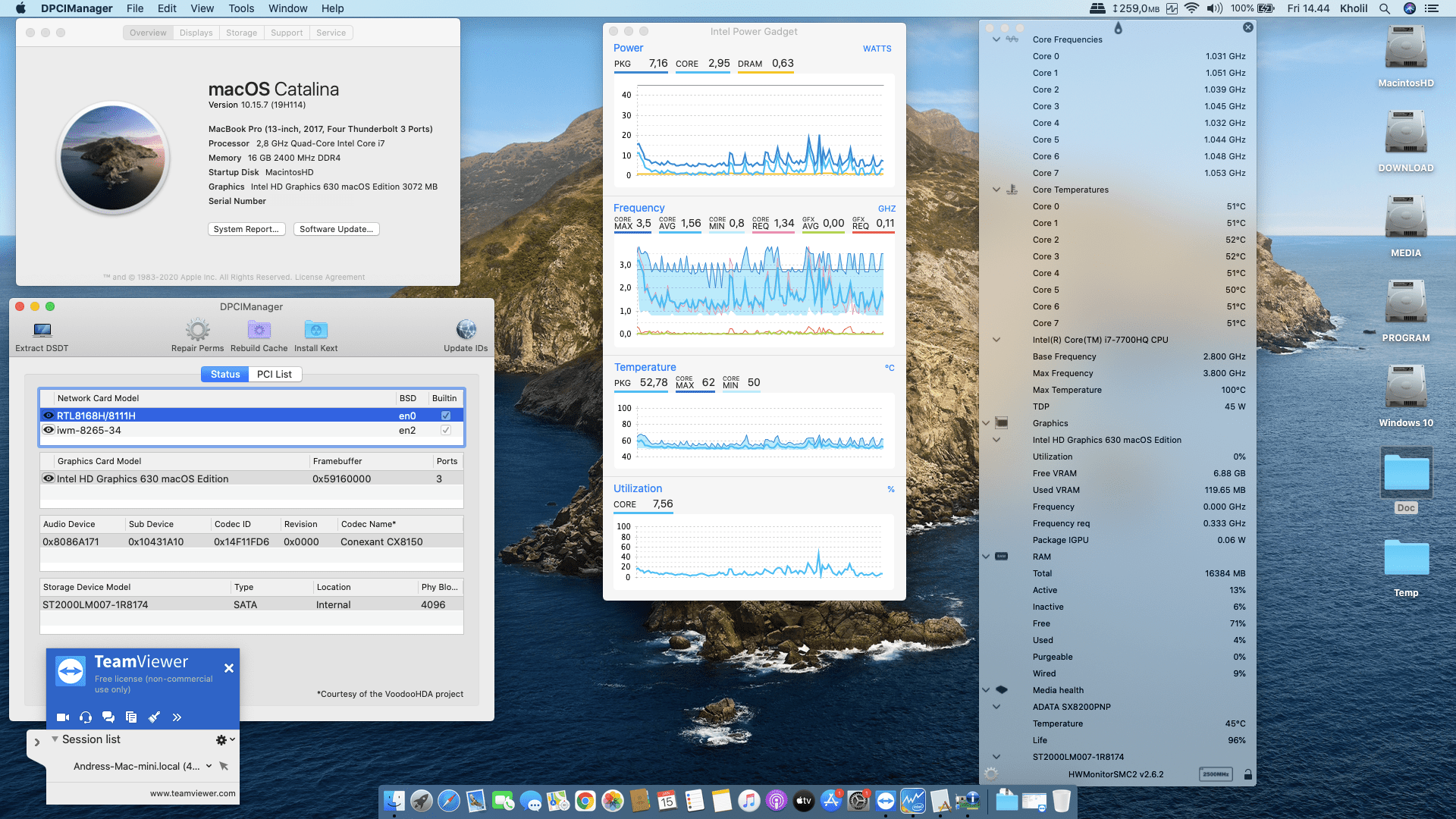 Success Hackintosh macOS Catalina 10.15.7 Build 19H114 in Asus N580VD-FY001